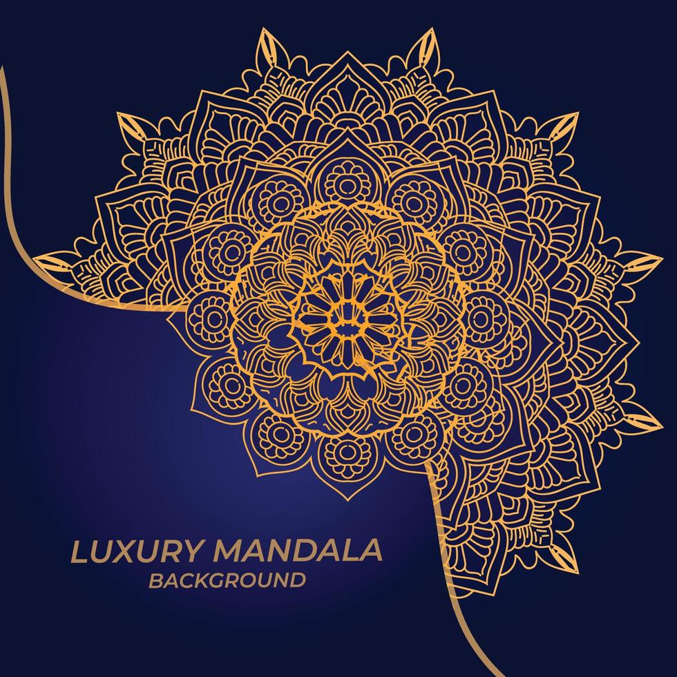 luxe mandala achtergrondontwerp vector