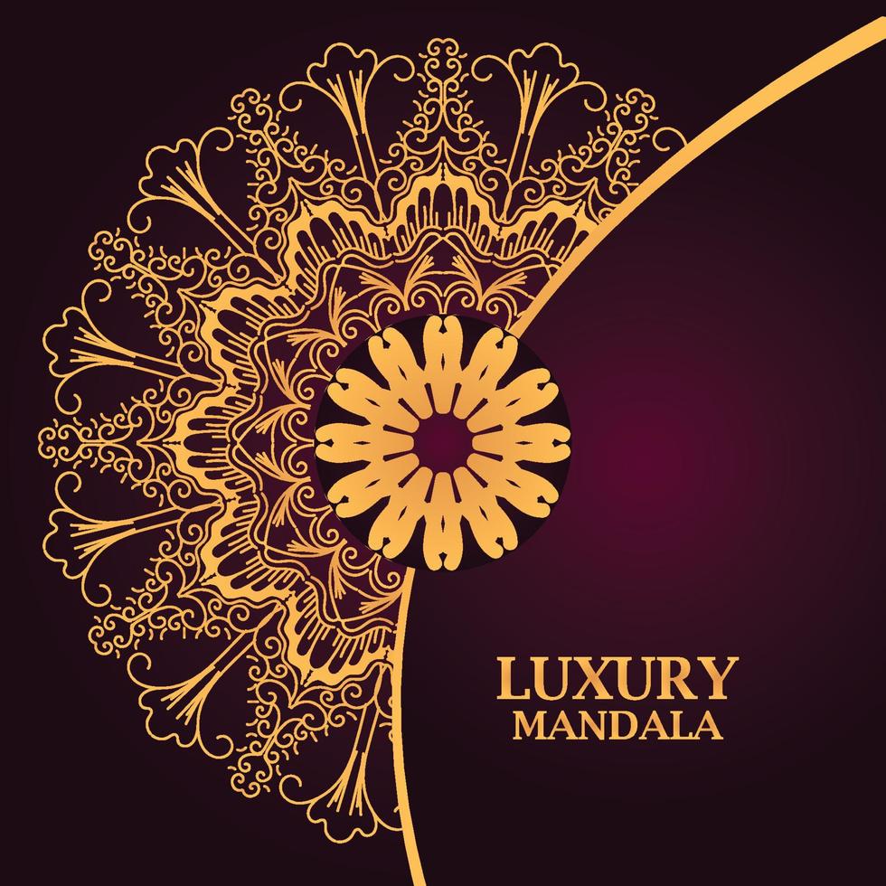 luxe decoratieve mandala ontwerp achtergrond vector