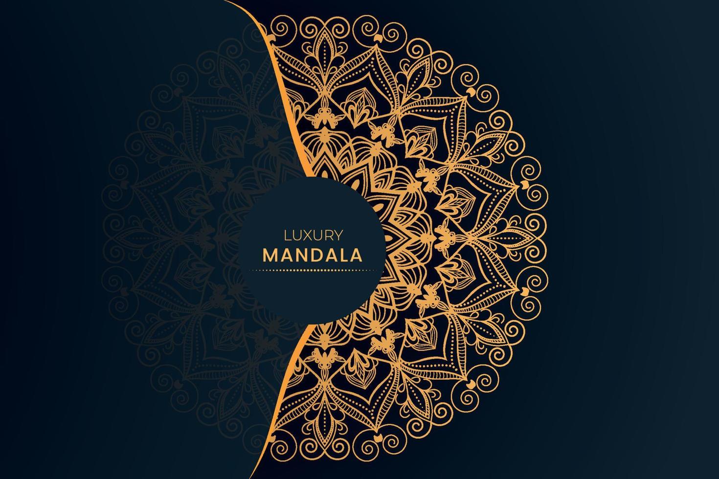 luxe decoratieve mandala ontwerp achtergrond vector