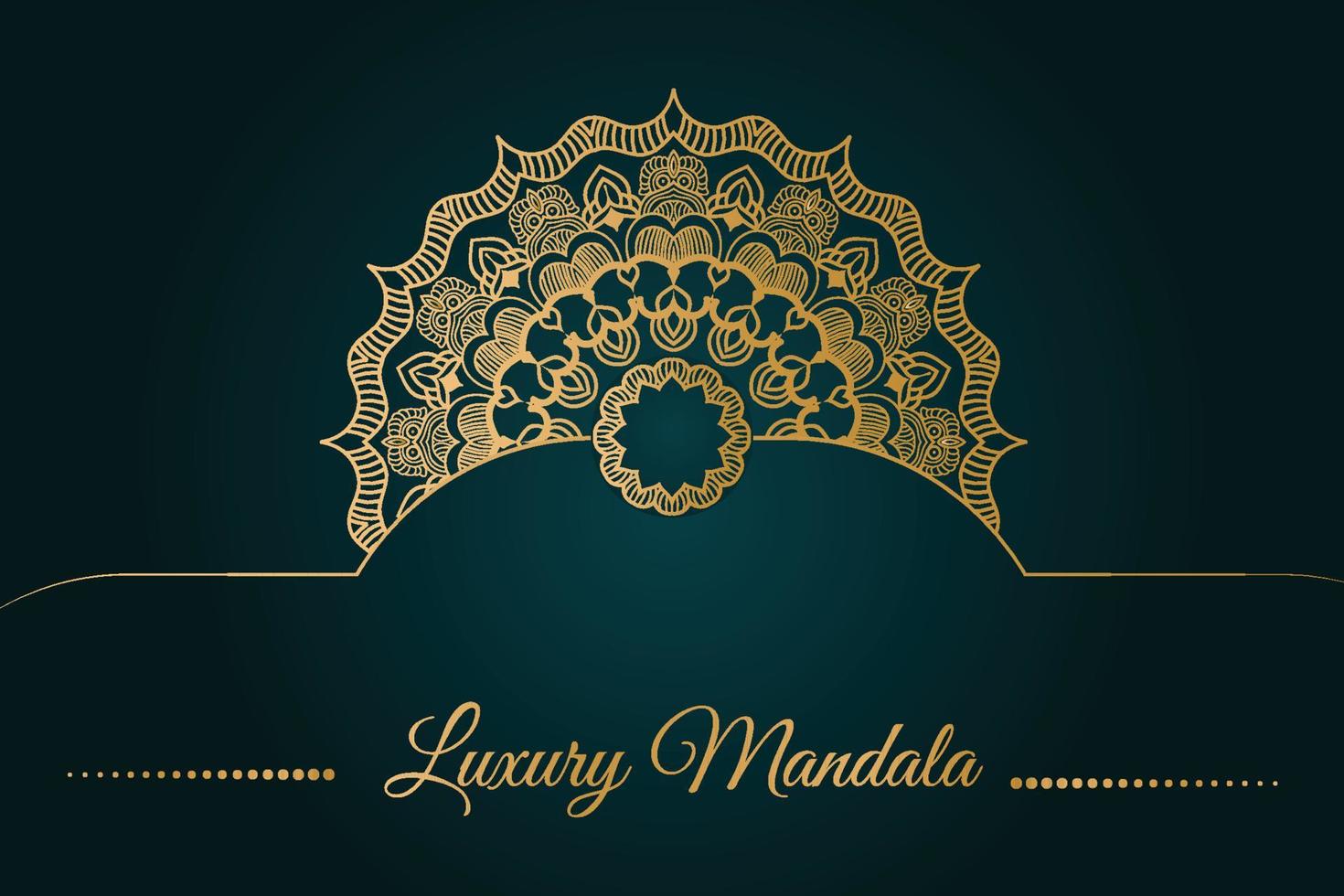 luxe mandala achtergrondontwerp vector