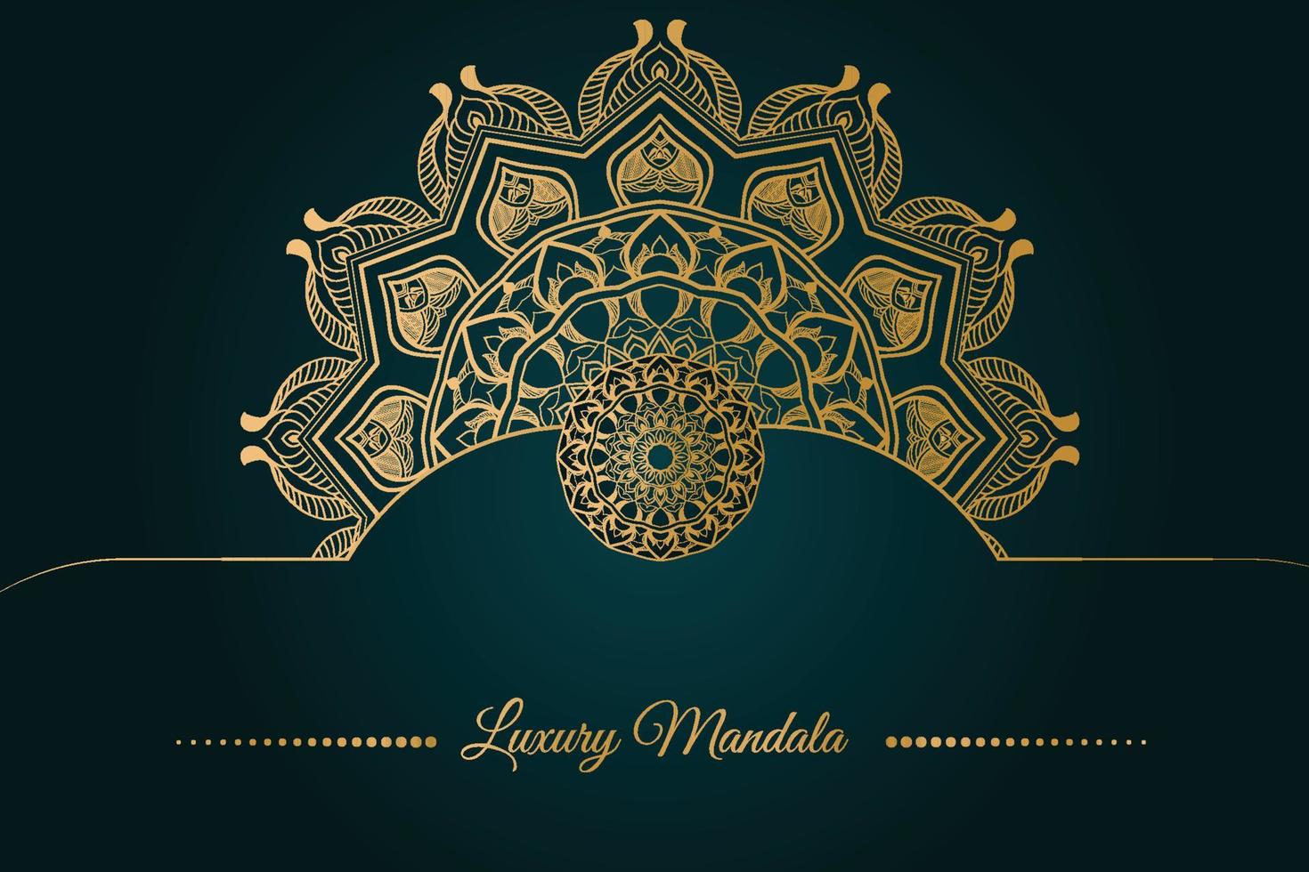 luxe mandala achtergrondontwerp vector