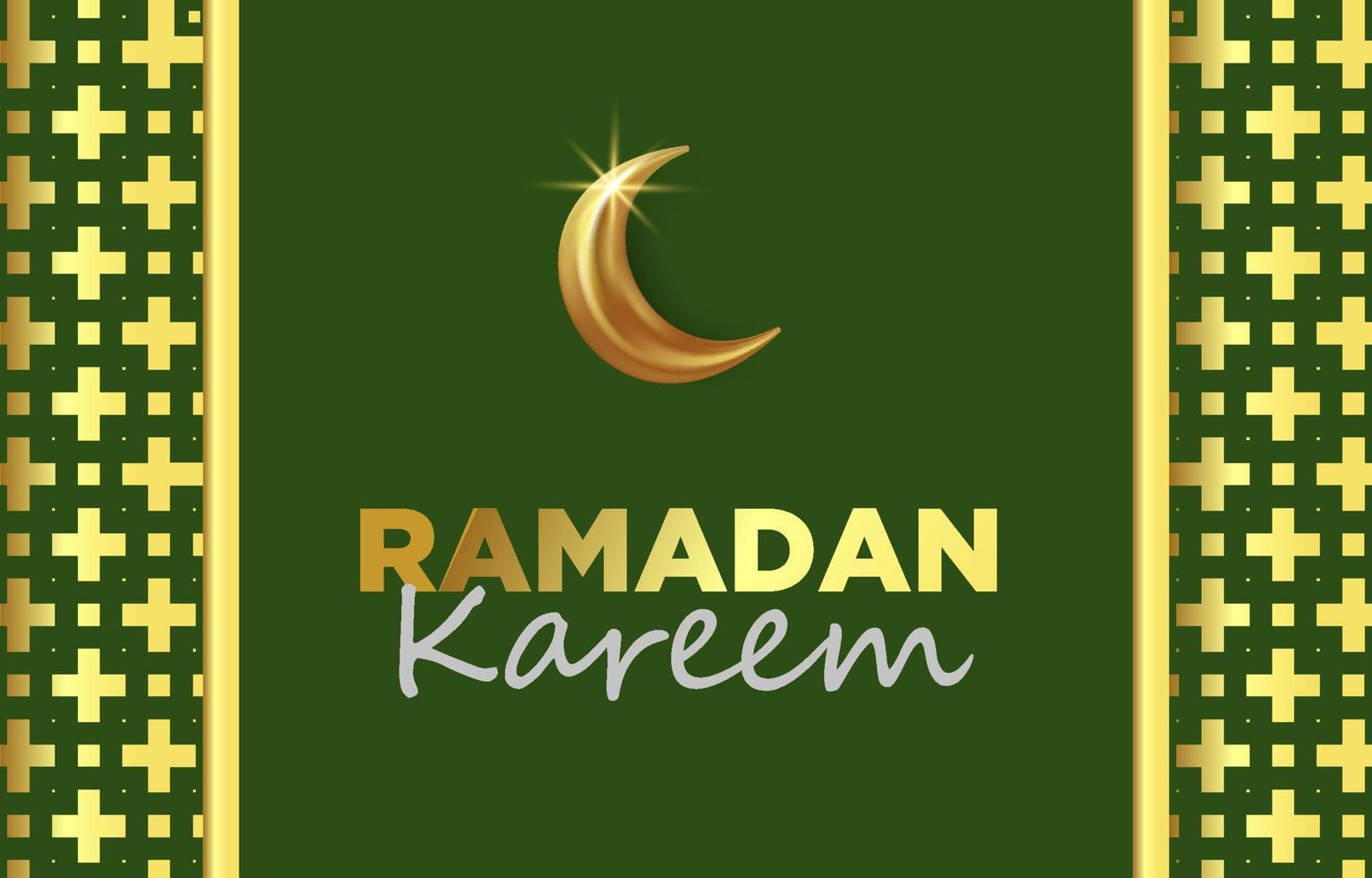 Ramadan kareem groet Islamitisch illustratie vector ontwerp met mooi maan