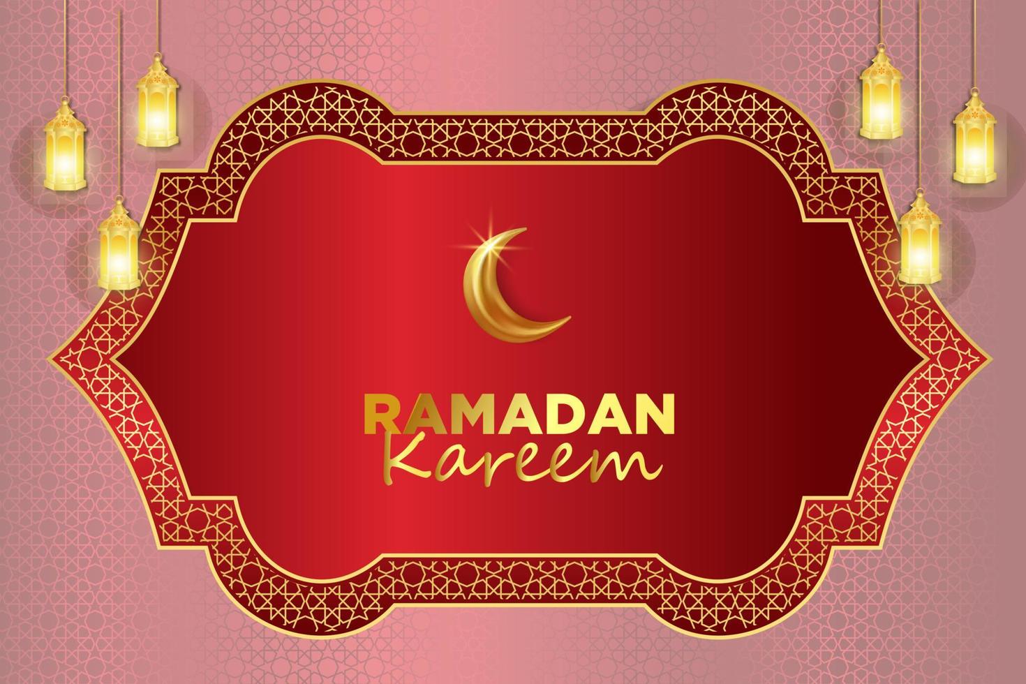 Ramadan kareem groet kaart Islamitisch vector ontwerp