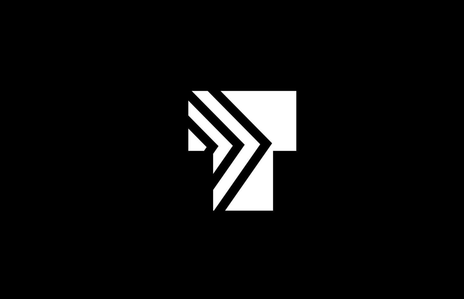 t alfabet brief logo icoon ontwerp met meetkundig lijnen. creatief sjabloon voor bedrijf en bedrijf vector