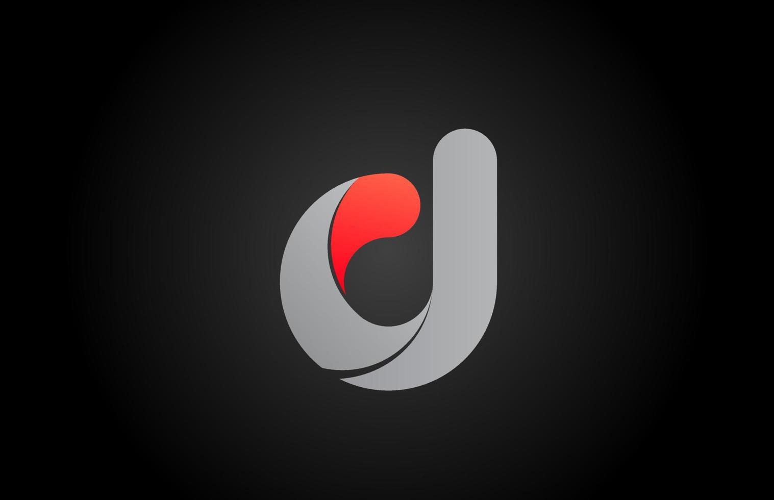 oranje grijs d alfabet brief logo icoon ontwerp met helling kleur. creatief sjabloon voor bedrijf en bedrijf vector