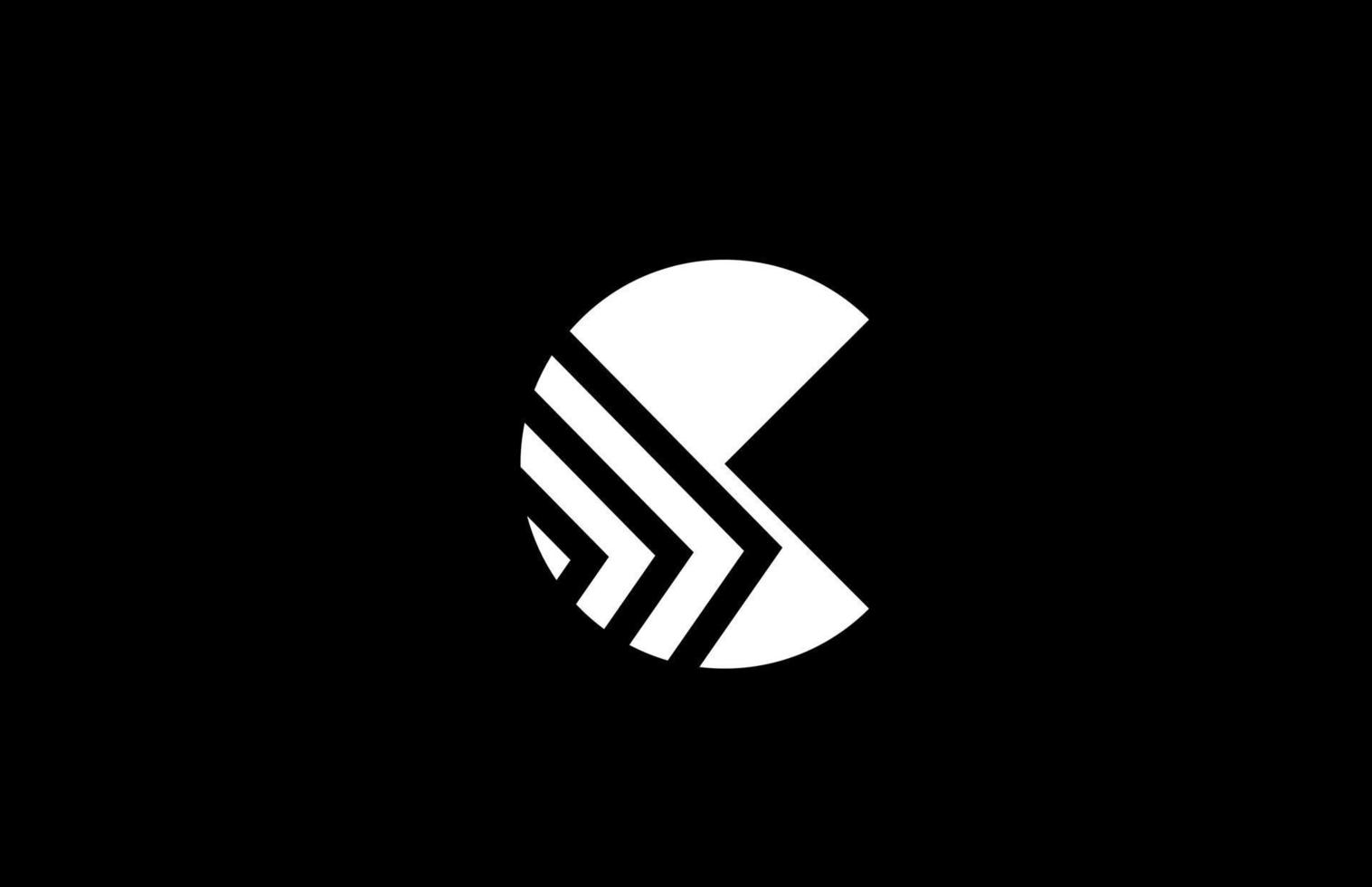 c alfabet brief logo icoon ontwerp met meetkundig lijnen. creatief sjabloon voor bedrijf en bedrijf vector