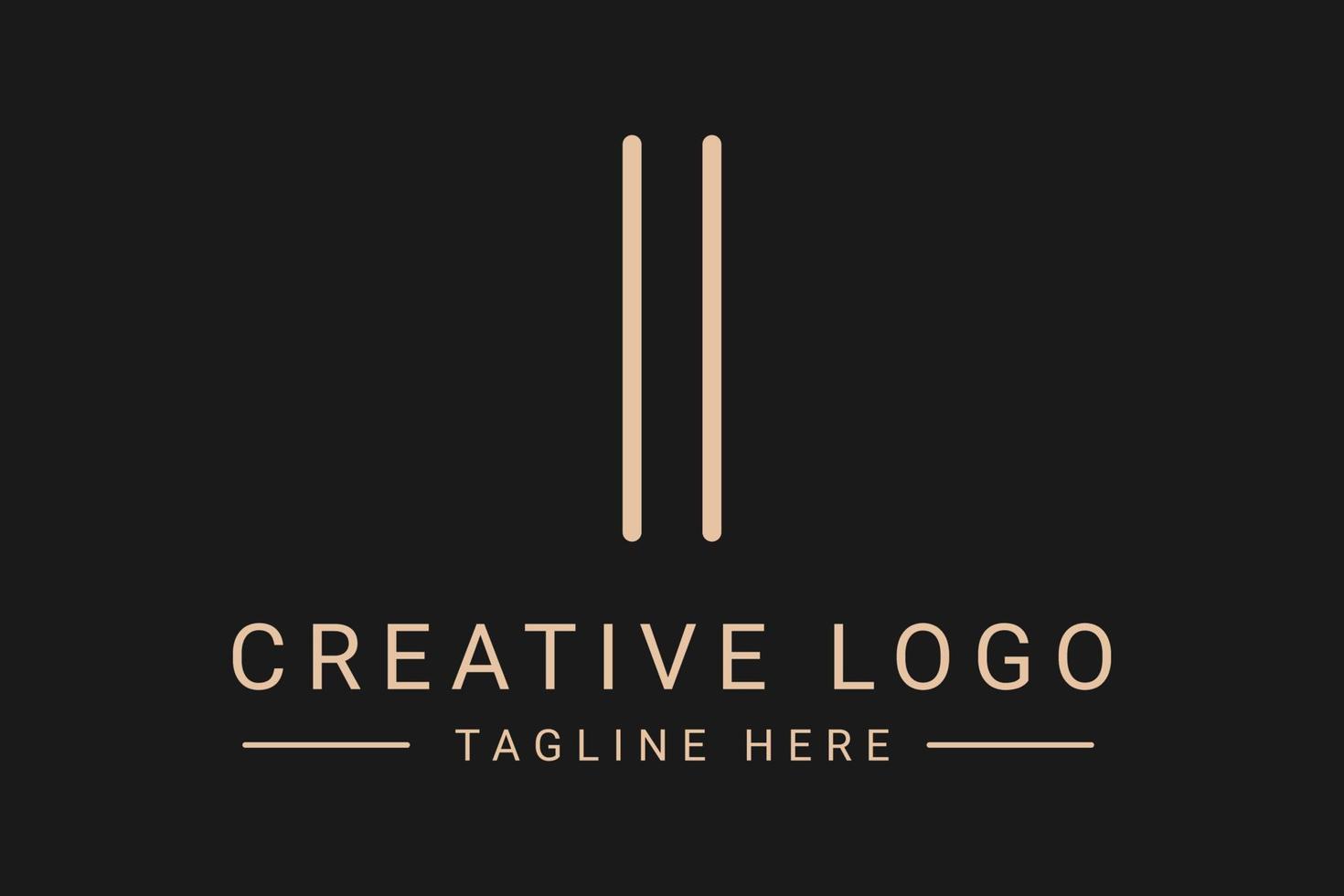 modern creatief brief ik vector logo ontwerp. minimalistische vlak lijn logo ontwerp. monogram logo ontwerp. initialen gebaseerd sjabloon en brieven in vector.