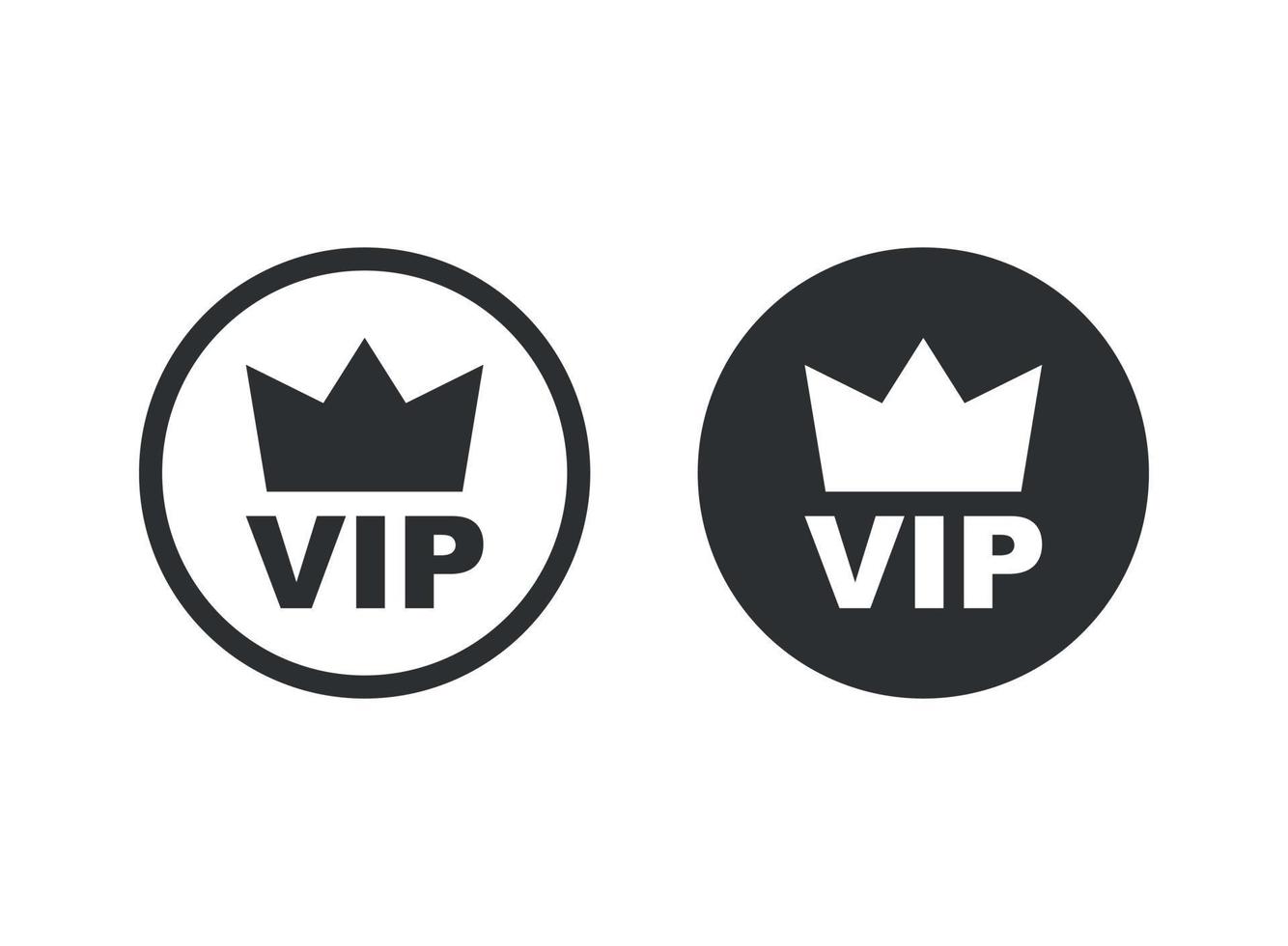 vip badges icoon in vlak stijl. exclusief insigne vector illustratie Aan geïsoleerd achtergrond. premie luxe teken bedrijf concept.