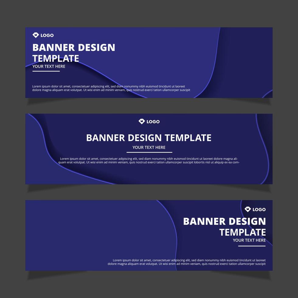 reeks van creatief modern abstract vector bedrijf banners ontwerp. sjabloon klaar voor gebruik in web of afdrukken ontwerp.