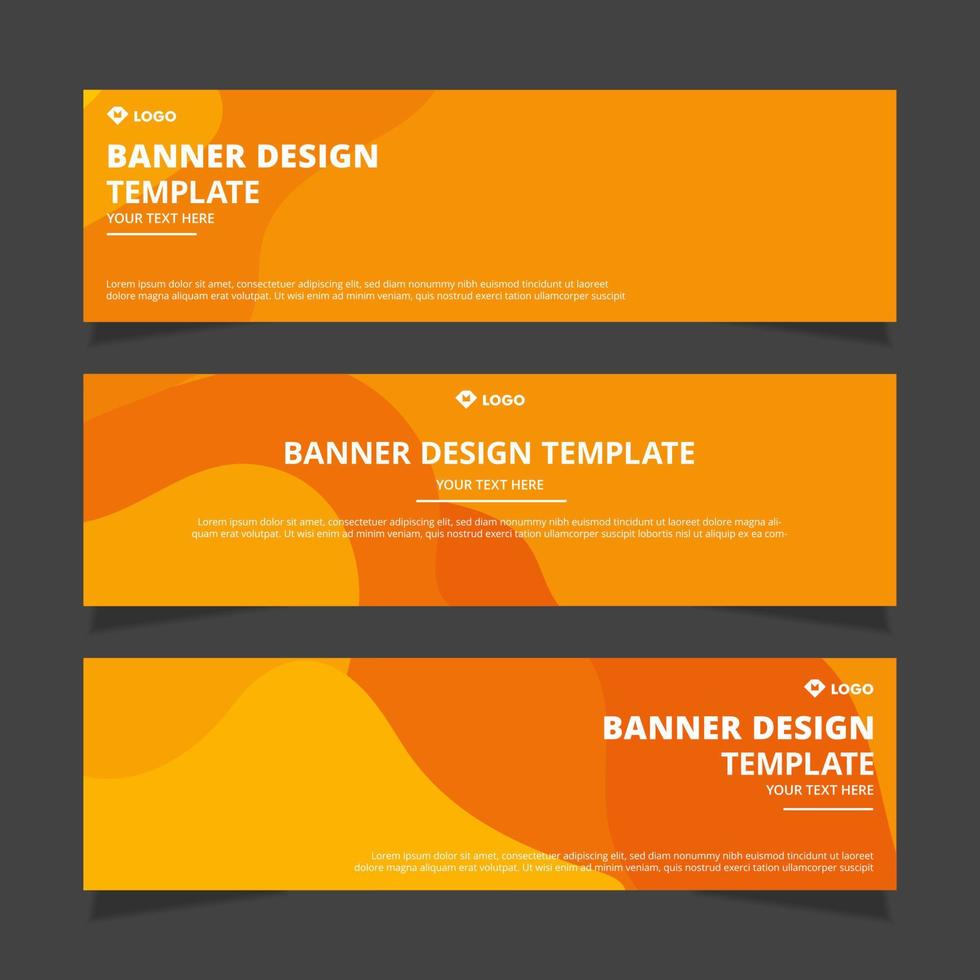 abstracte banner ontwerpsjabloon vector