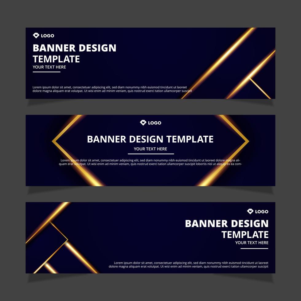 abstracte banner ontwerpsjabloon vector