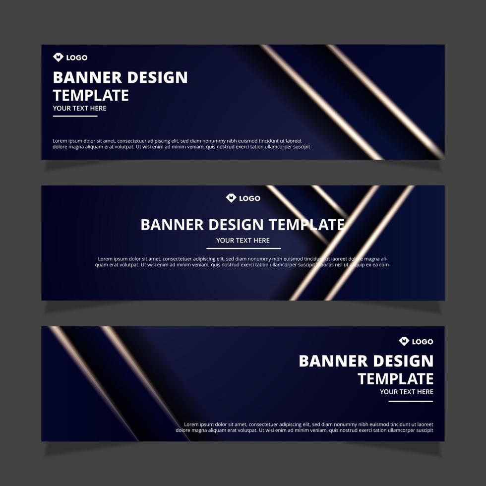 abstracte banner ontwerpsjabloon vector