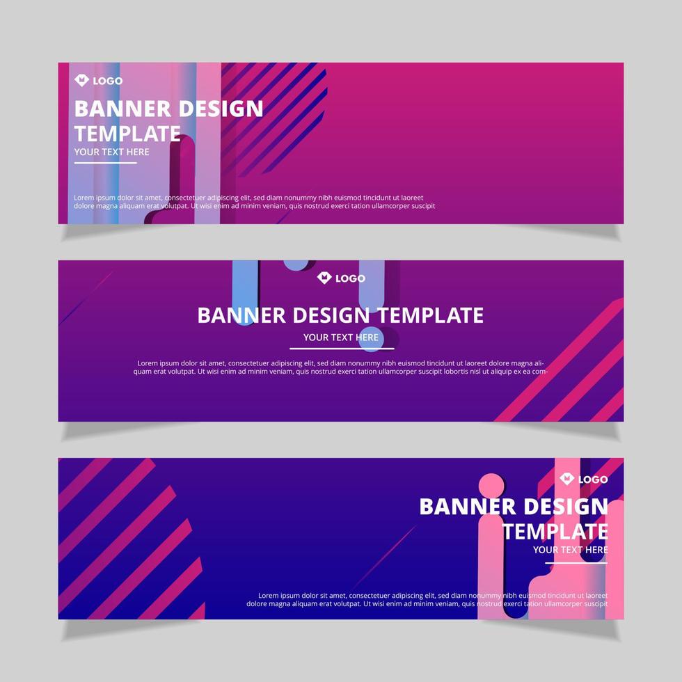 modern abstract vecor banier ontwerp. vector