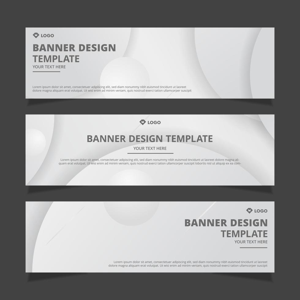 reeks van modern abstract vector banners ontwerp. sjabloon klaar voor gebruik in web of afdrukken ontwerp.