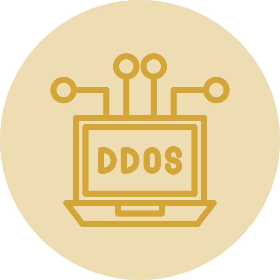 ddos vector icoon ontwerp