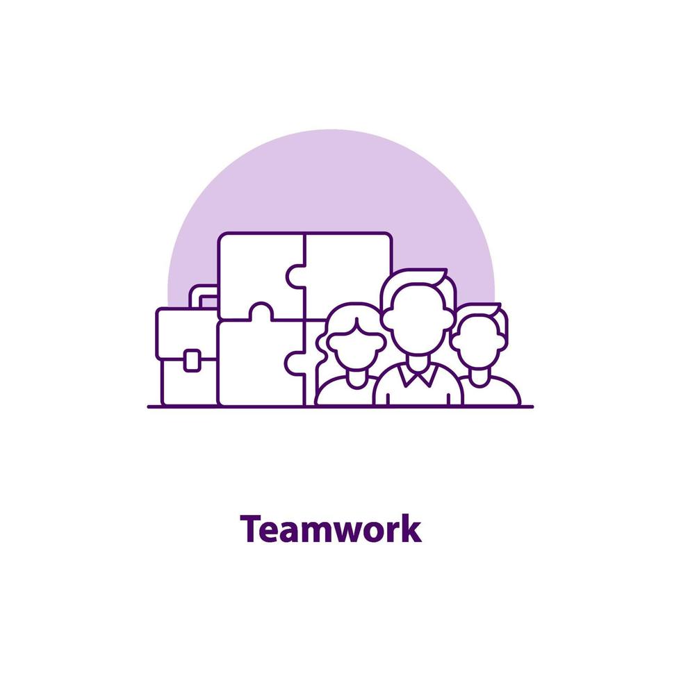 teamwerk creatieve ui concept pictogram vector