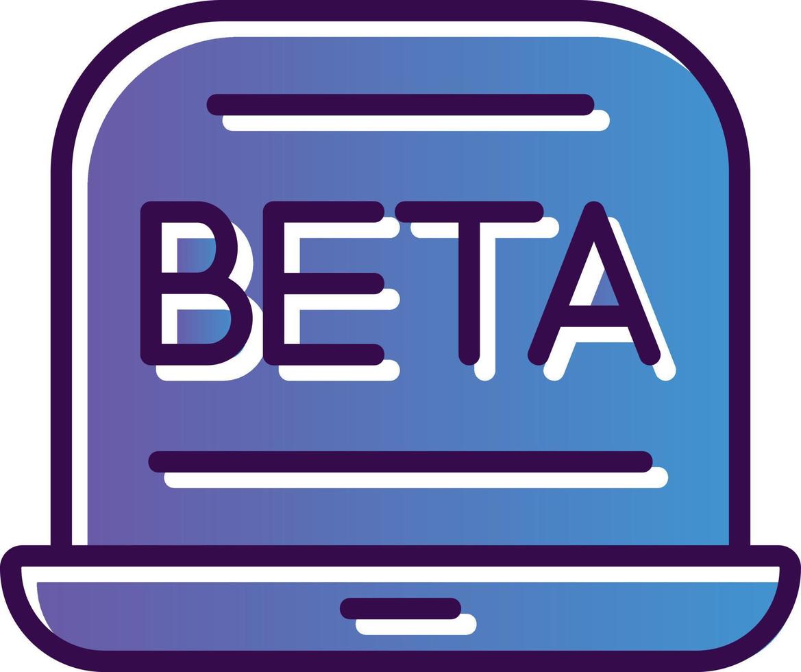 bèta vector icoon ontwerp