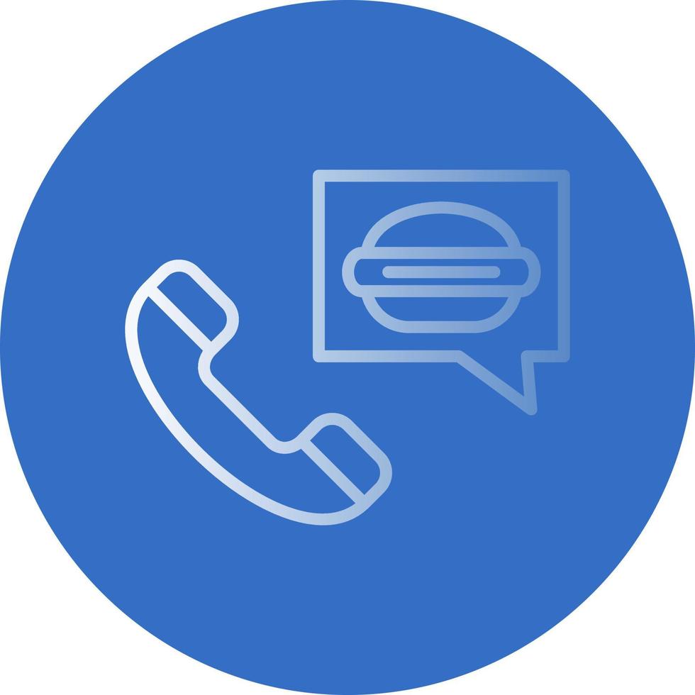 bestellen voedsel Aan telefoontje vector icoon ontwerp