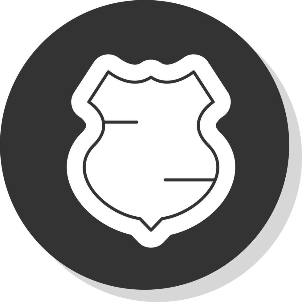 Politie schild vector icoon ontwerp