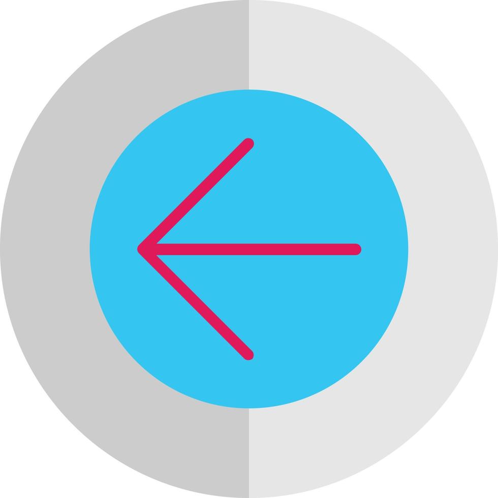 pijl cirkel links vector icoon ontwerp