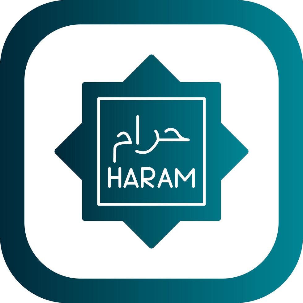 haram vector icoon ontwerp