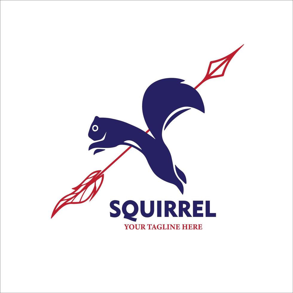 eekhoorn logo vector illustratie