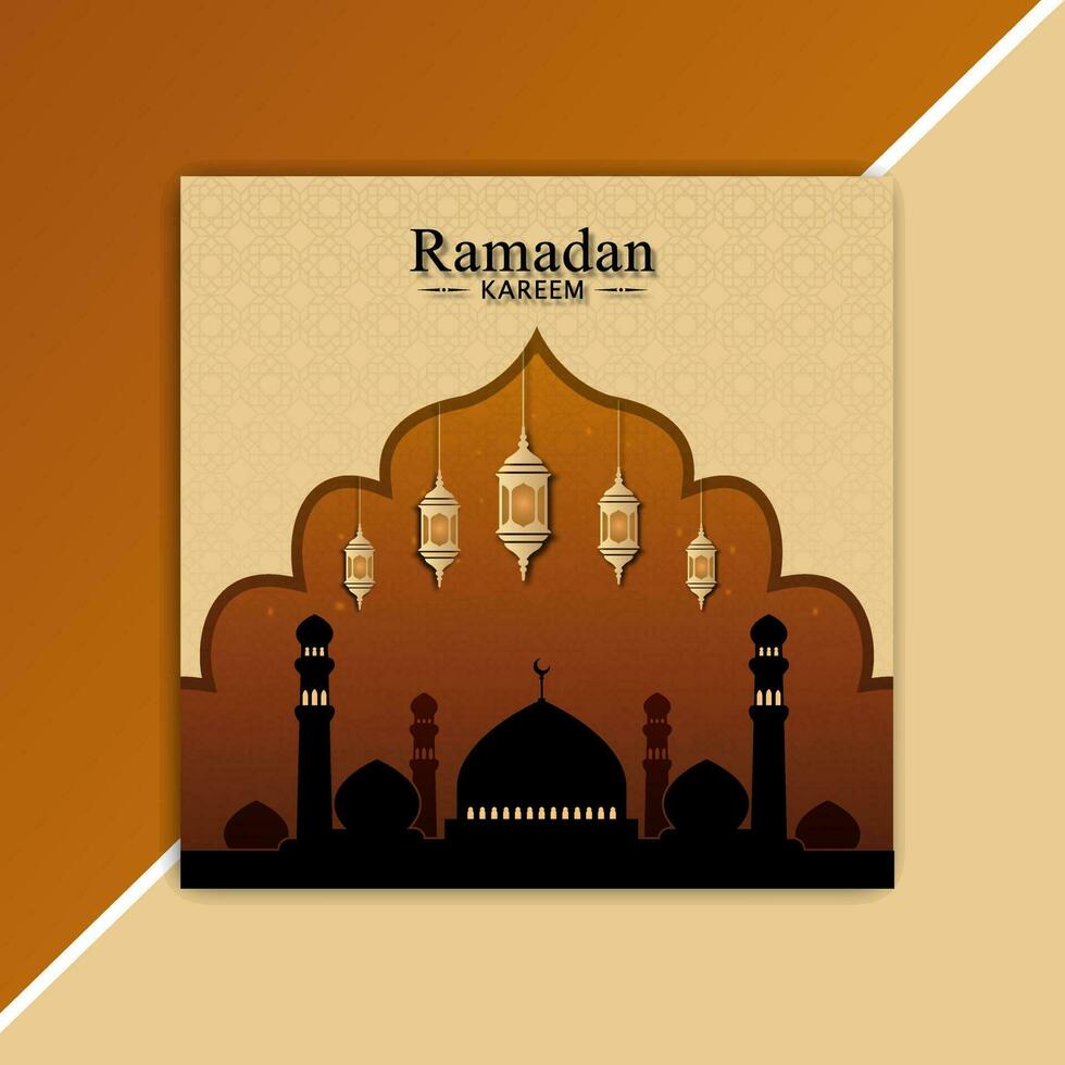 Ramadan post ontwerp banier, Ramadan kareem banier, Ramadan kareem Islamitisch post ontwerp vector