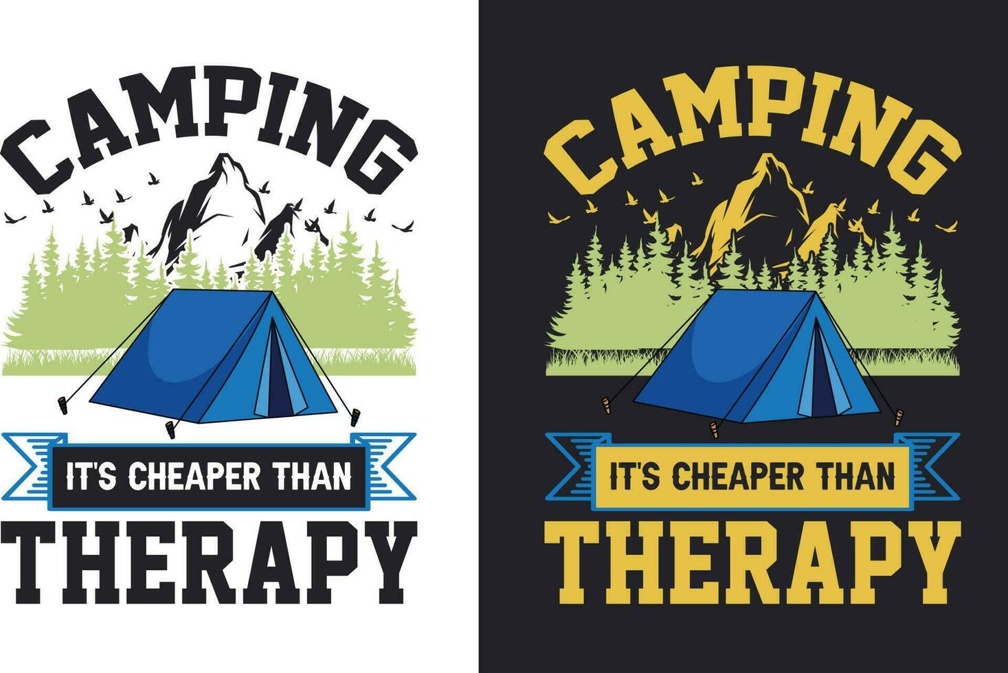 creatief retro wijnoogst camping t overhemd ontwerp vrij downloaden, camping elementen vrij downloaden vector