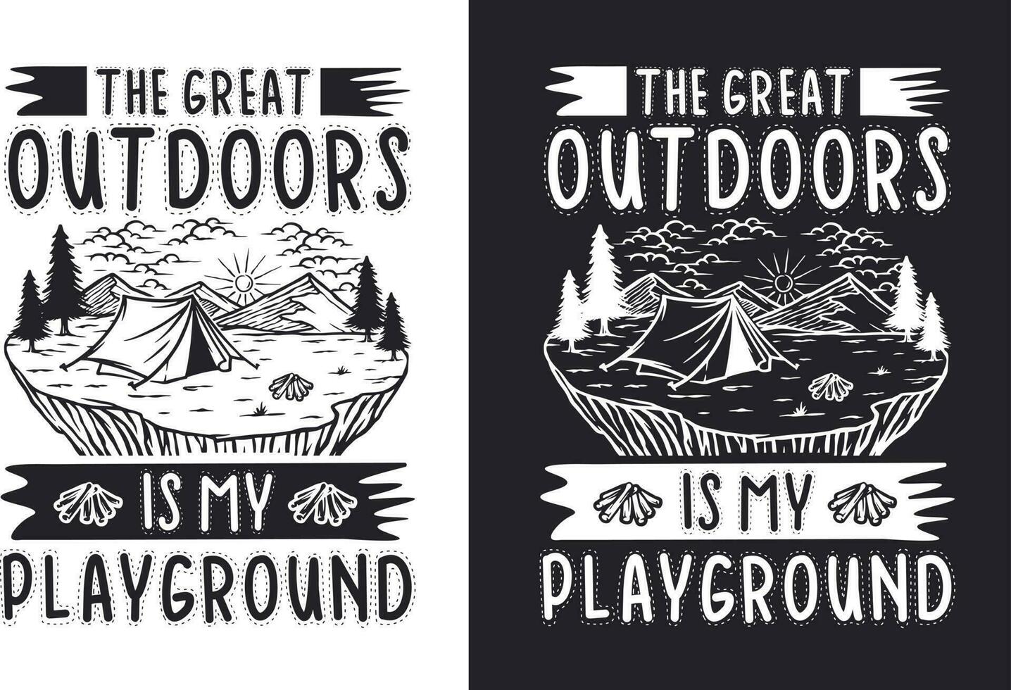 creatief retro wijnoogst camping t overhemd ontwerp vrij downloaden, camping elementen vrij downloaden vector