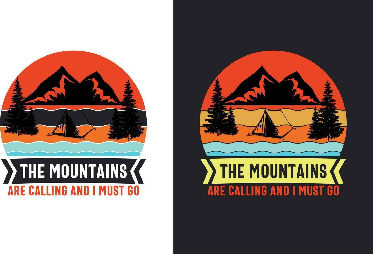 creatief retro wijnoogst camping t overhemd ontwerp vrij downloaden, camping elementen vrij downloaden vector