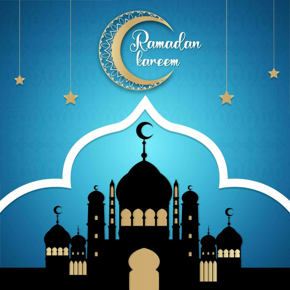 Ramadan kareem Islamitisch post ontwerp vrij, Ramadan kareem sociaal media post ontwerp vector