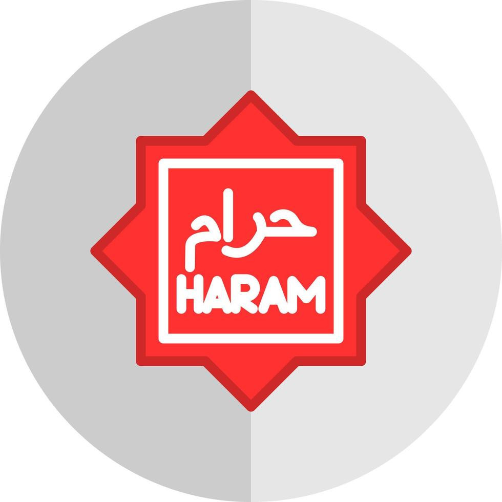 haram vector icoon ontwerp