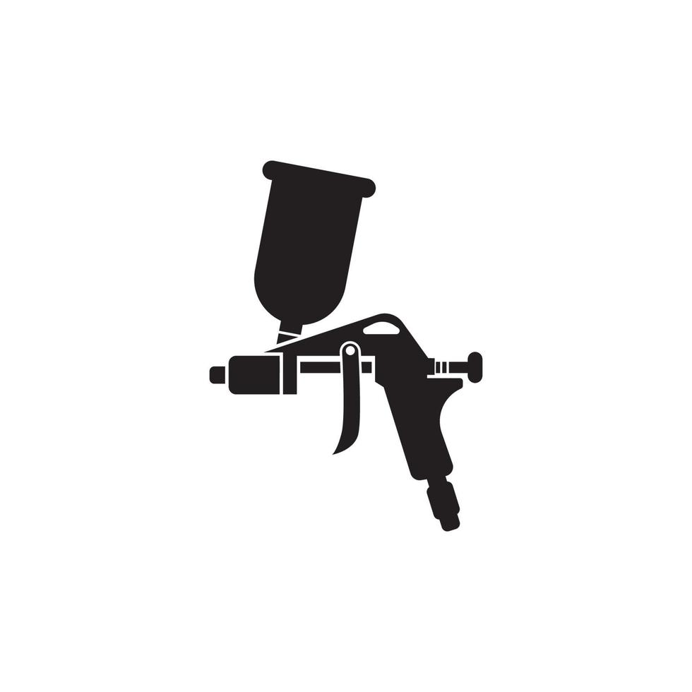verstuiven geweer, icoon logo vector illustratie ontwerp