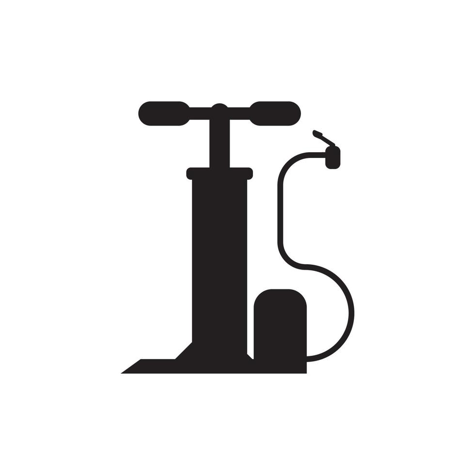 lucht pomp en compressor pictogram, logo vector illustratie ontwerp sjabloon.