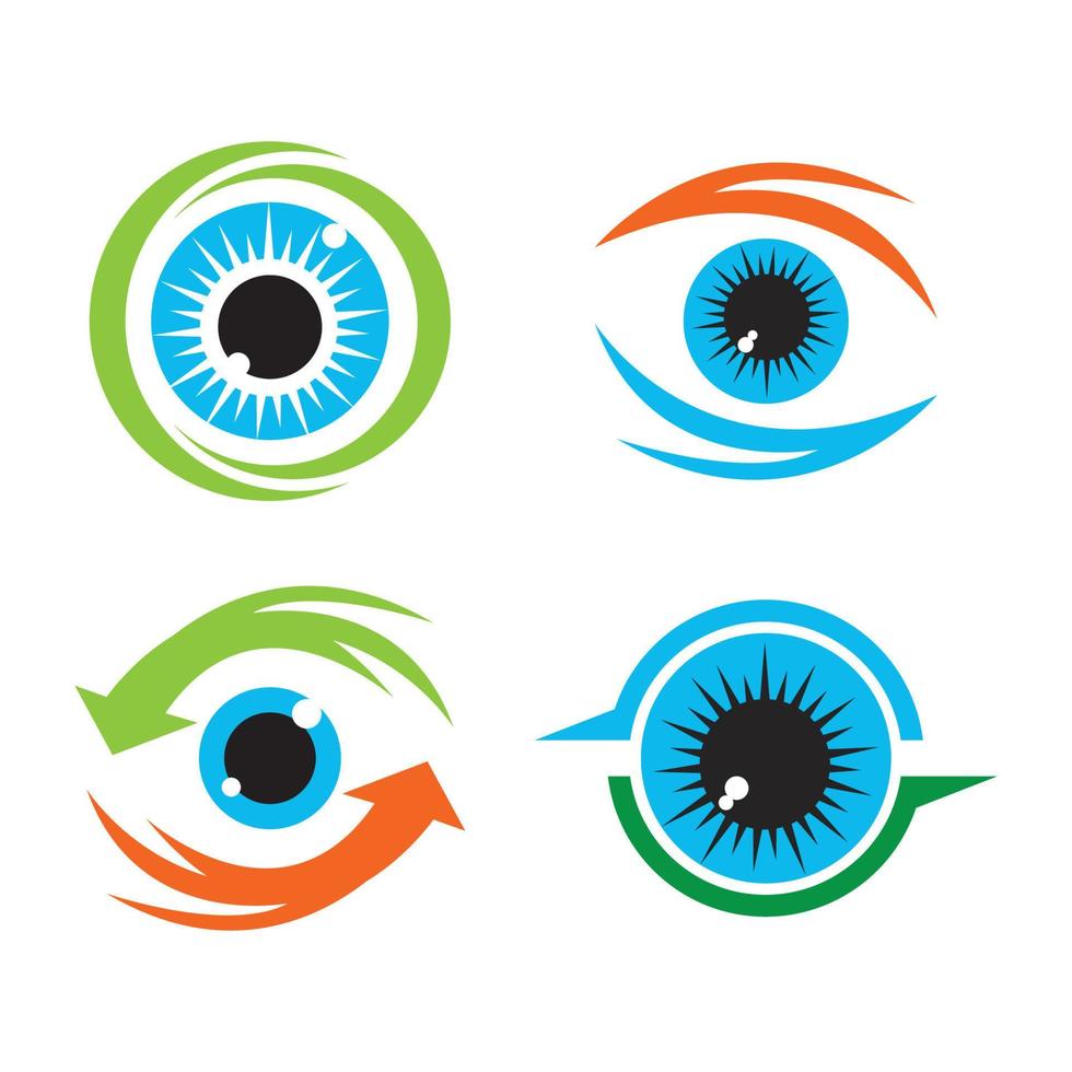 zakelijke oog zorg vector logo ontwerp branding identiteit