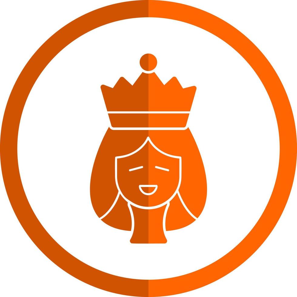 koningin vector icoon ontwerp