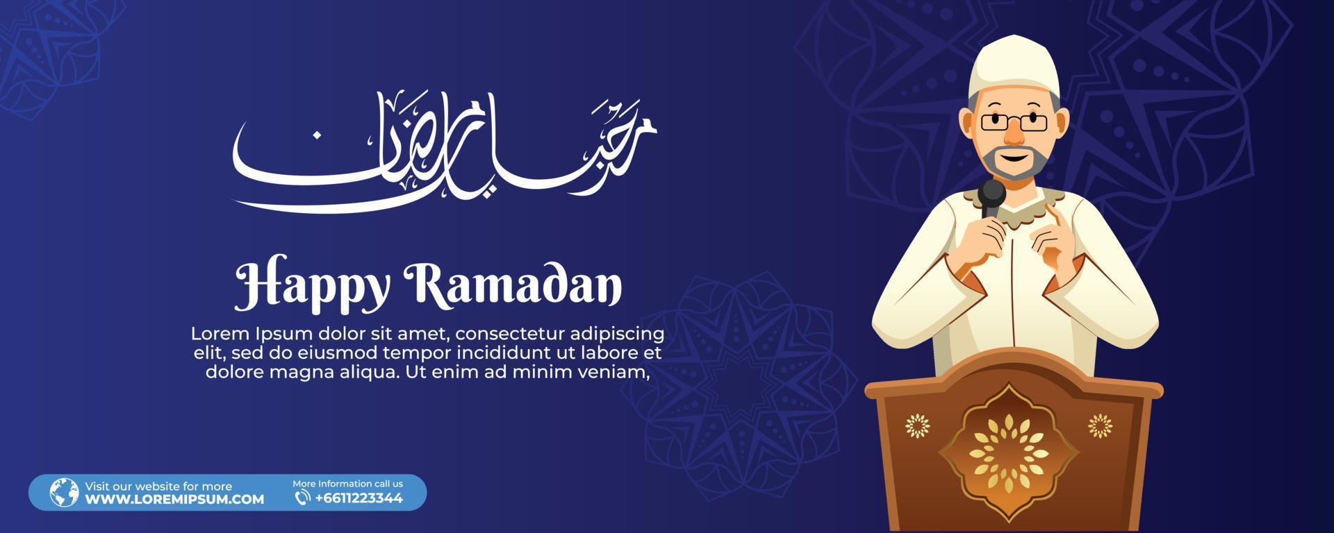 Ramadan illustratie achtergrond vector. gelukkig Islamitisch nieuw hijri jaar banier vector