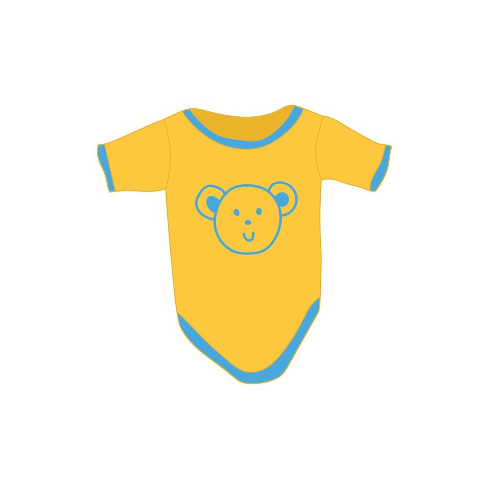 vector kleurrijk illustratie van baby bodysuit geïsoleerd Aan wit achtergrond. voorkant kant. lichaam kinderen, baby shirt, Onesie kleren voor pasgeborenen