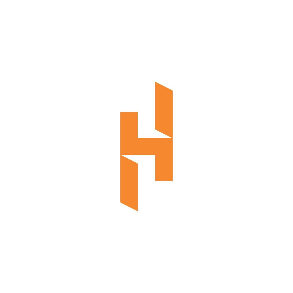 creatief h logo h icoon aanstekelijk gemakkelijk h logo vector