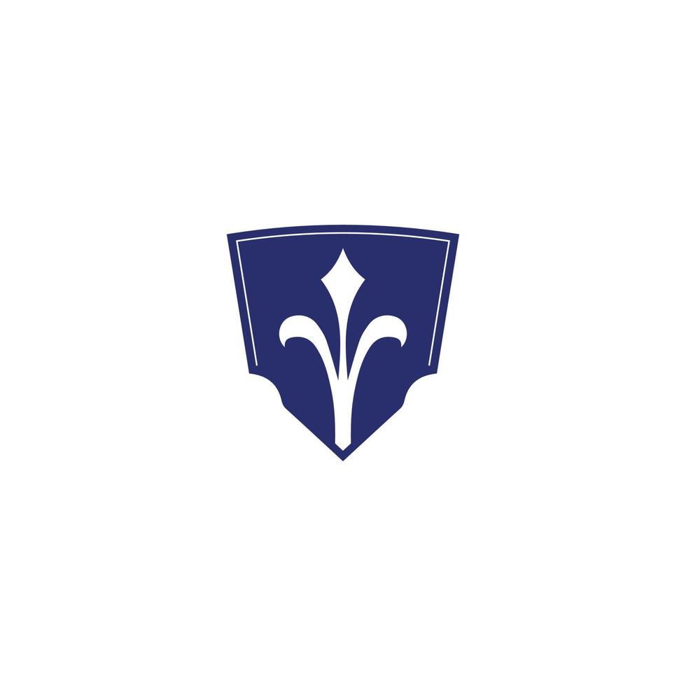 Koninklijk schild logo verdediging macht icoon symbool vector