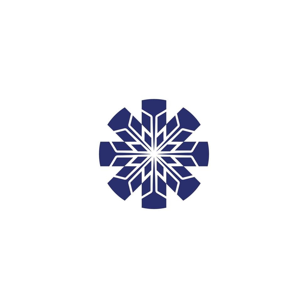 afgeronde hoek logo met doolhof element vector circulaire abstract logo ontwerp
