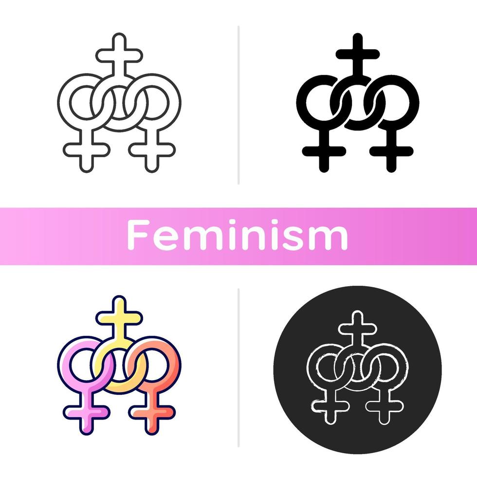 vrouwen gemeenschap pictogram vector