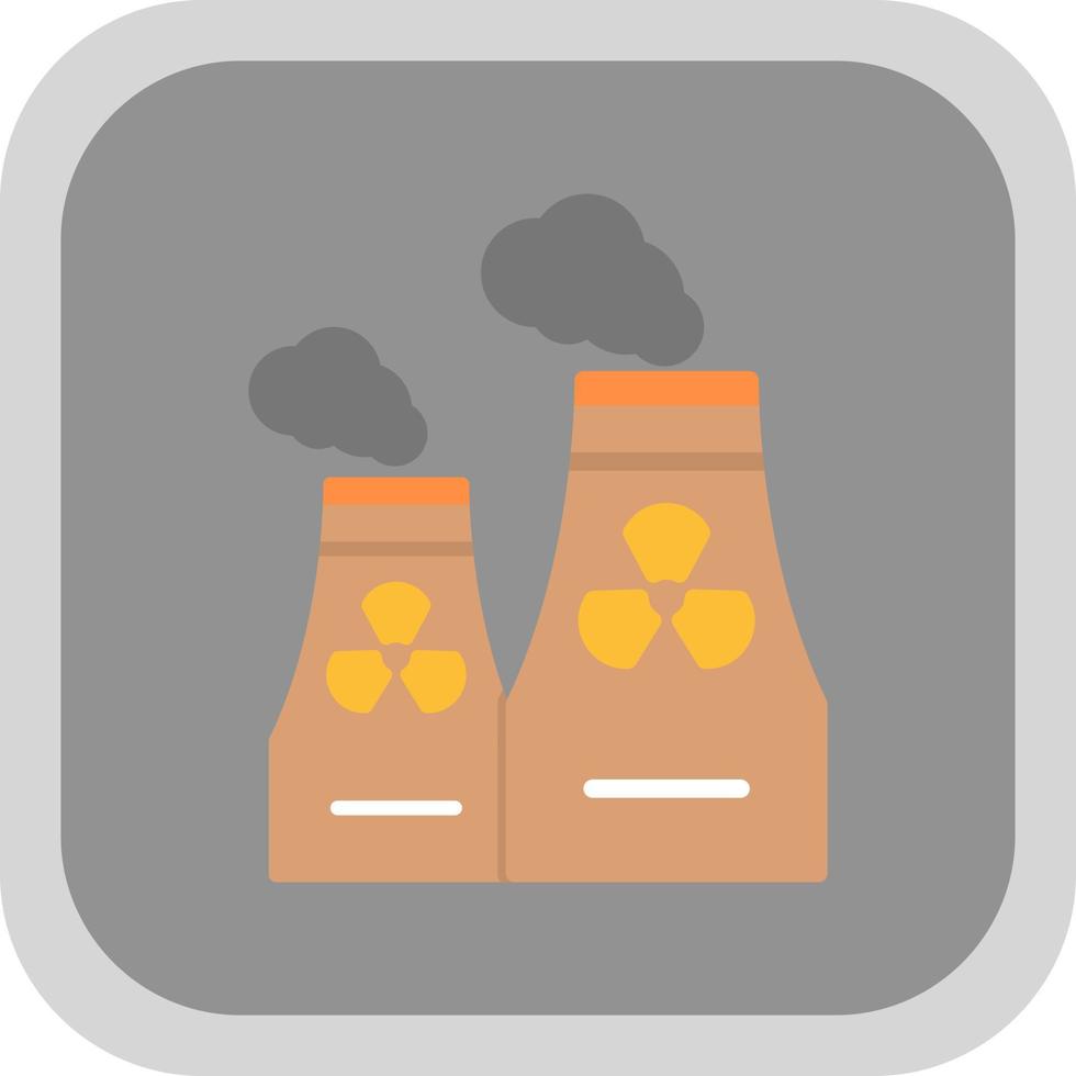 nucleair verontreiniging vector icoon ontwerp