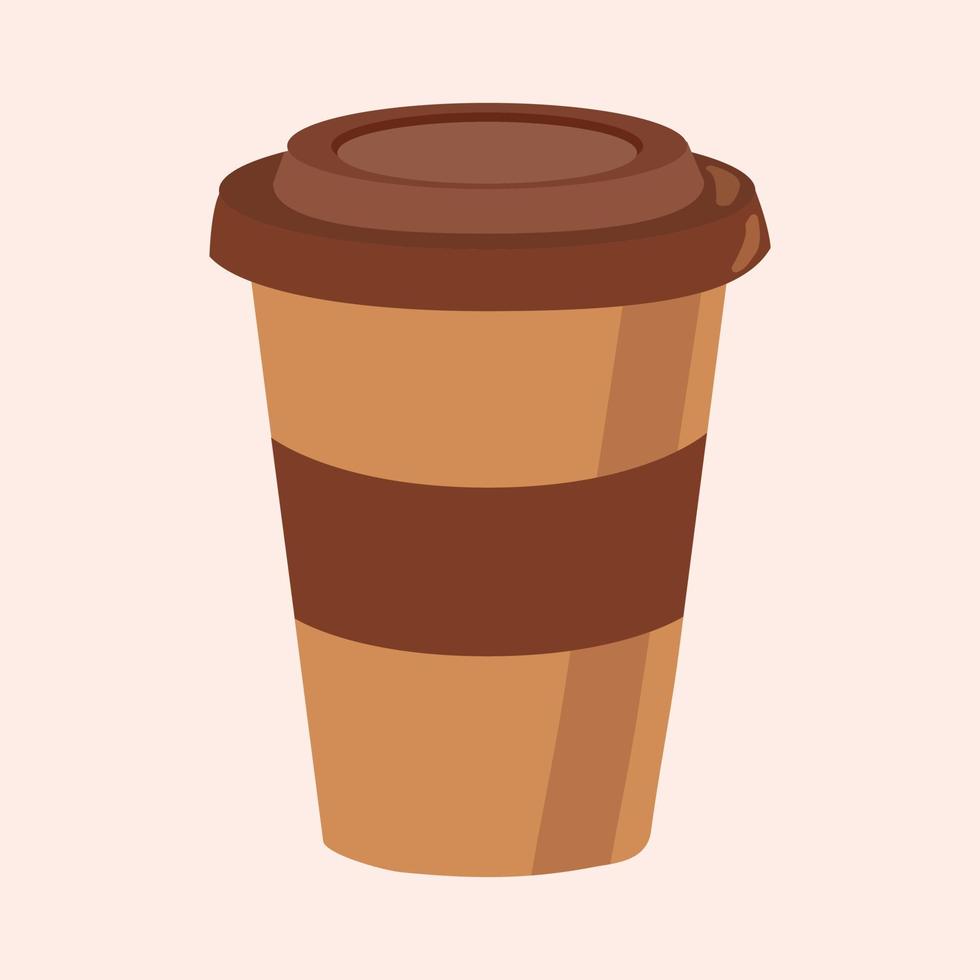 kop van koffie, koffie kop illustratie, kop van koffie met chocola vector