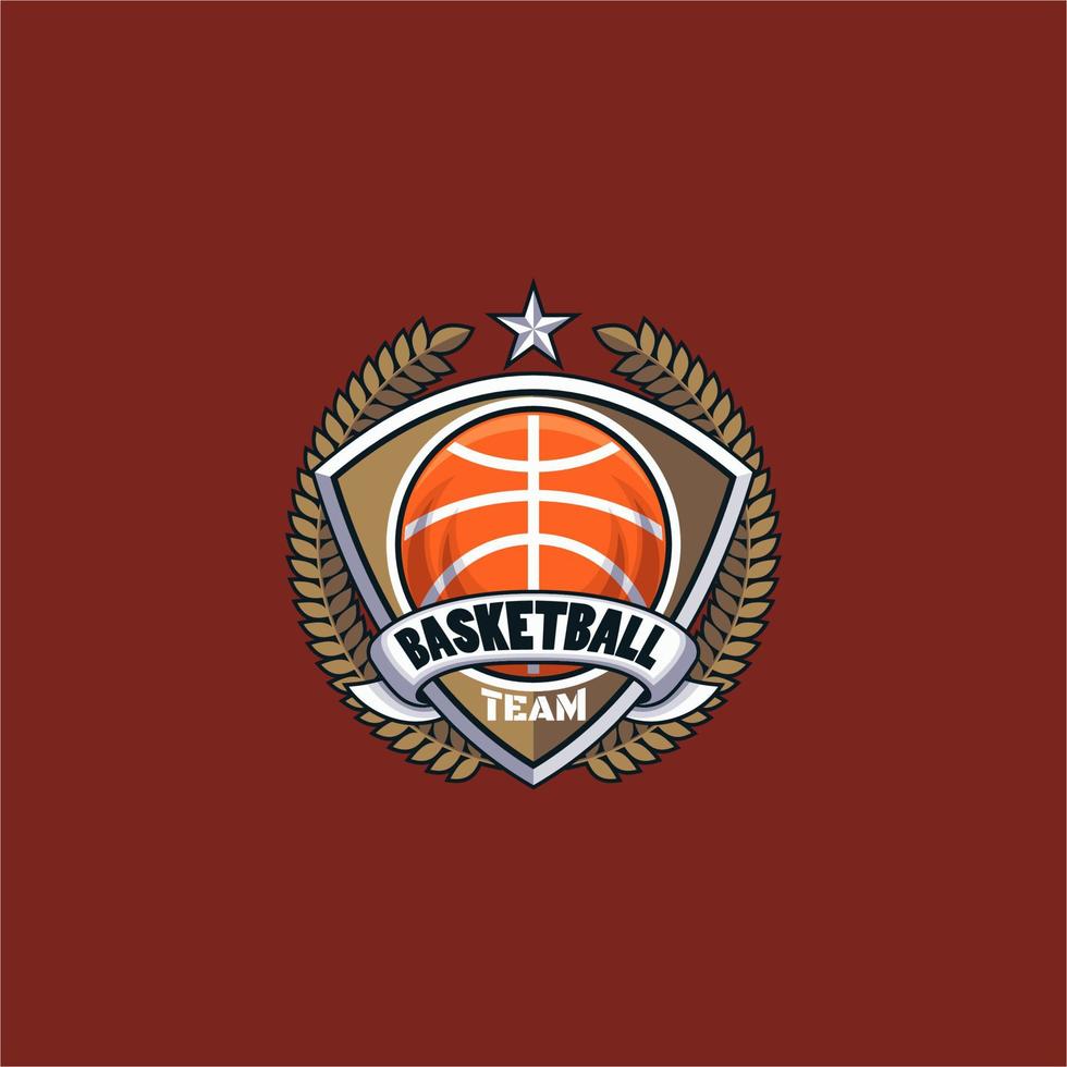 basketbal sport embleem logo vector