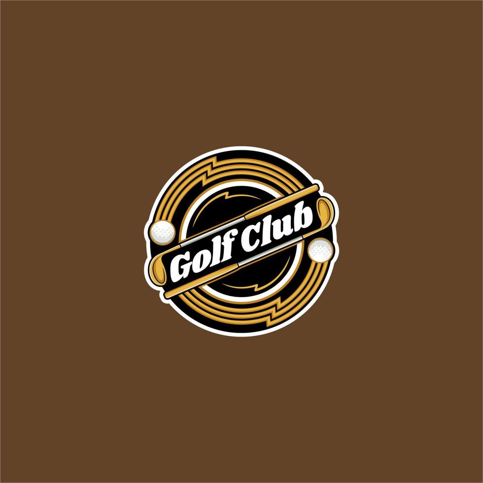 golf sport embleem logo vector