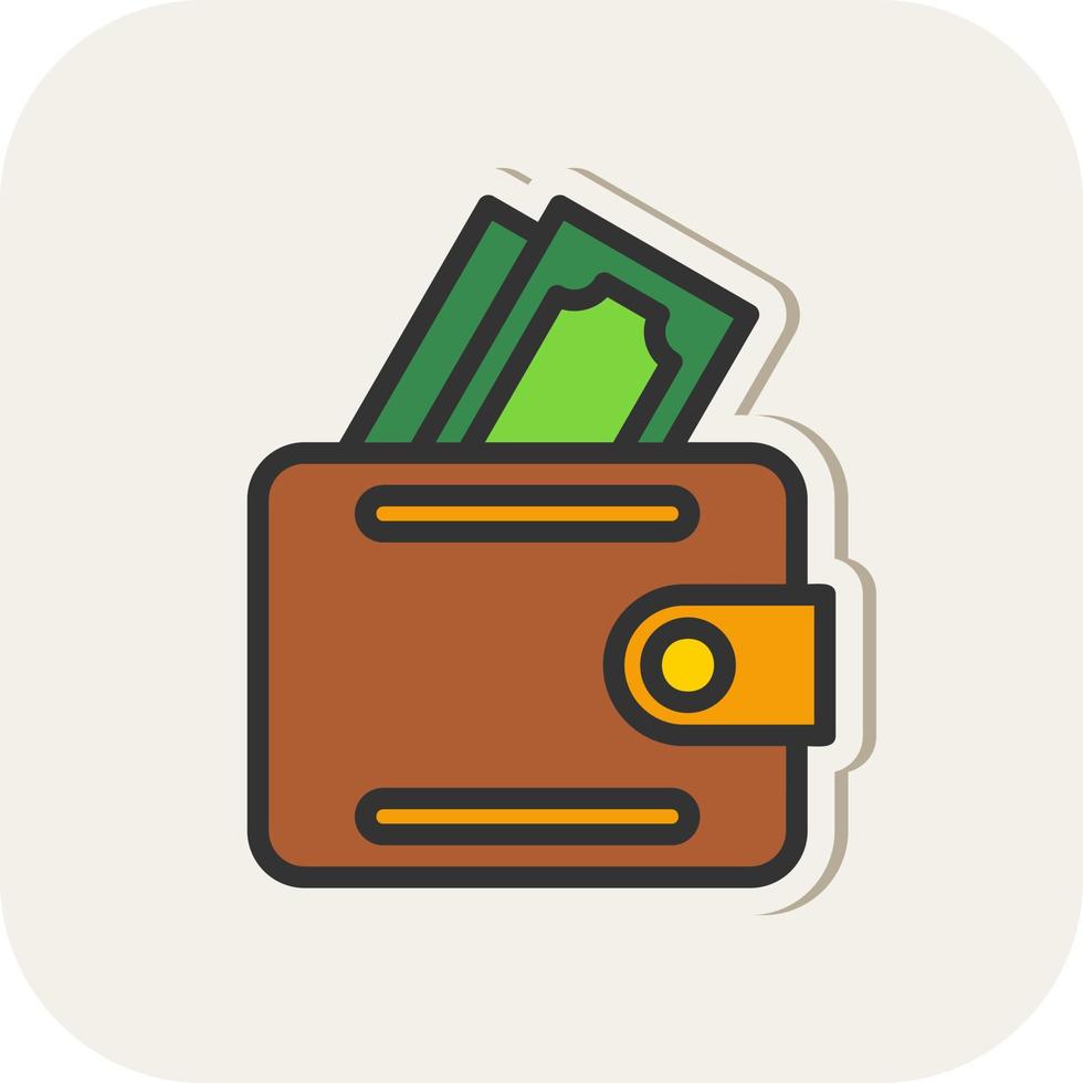 geld portemonnee vector icoon ontwerp