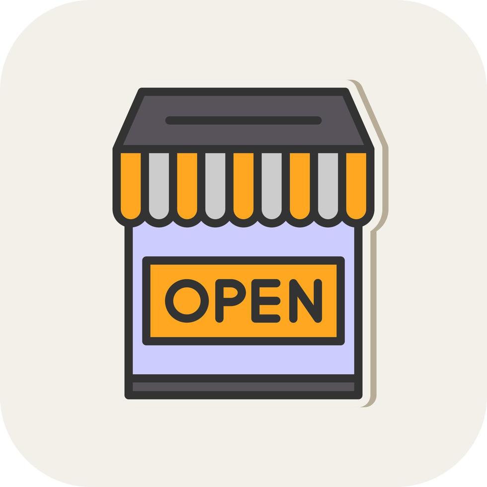 winkel Open vector icoon ontwerp
