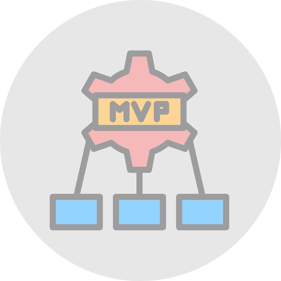 mvp vector icoon ontwerp