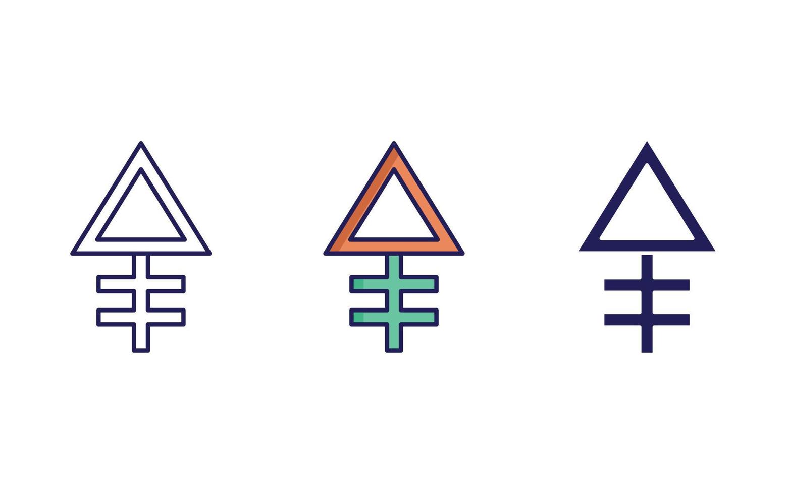 alchimie symbool icoon vector